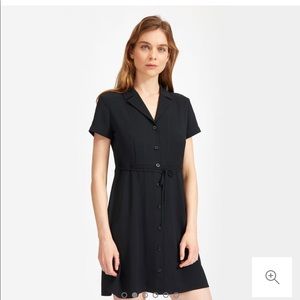 The Japanese GoWeave Notch Shirtdress
